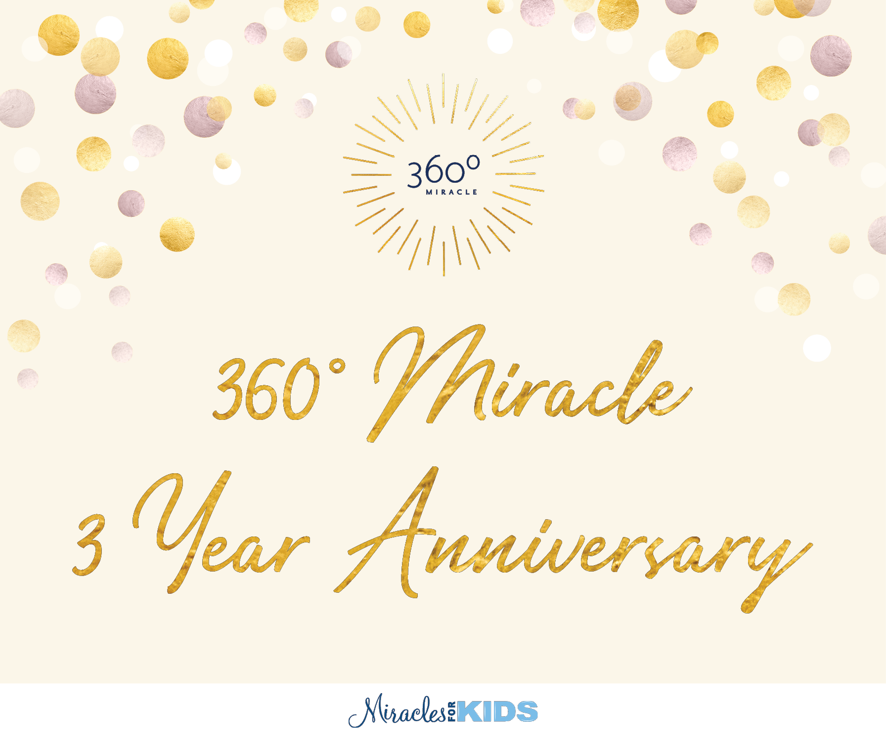 360° Miracle 3 Year Anniversary